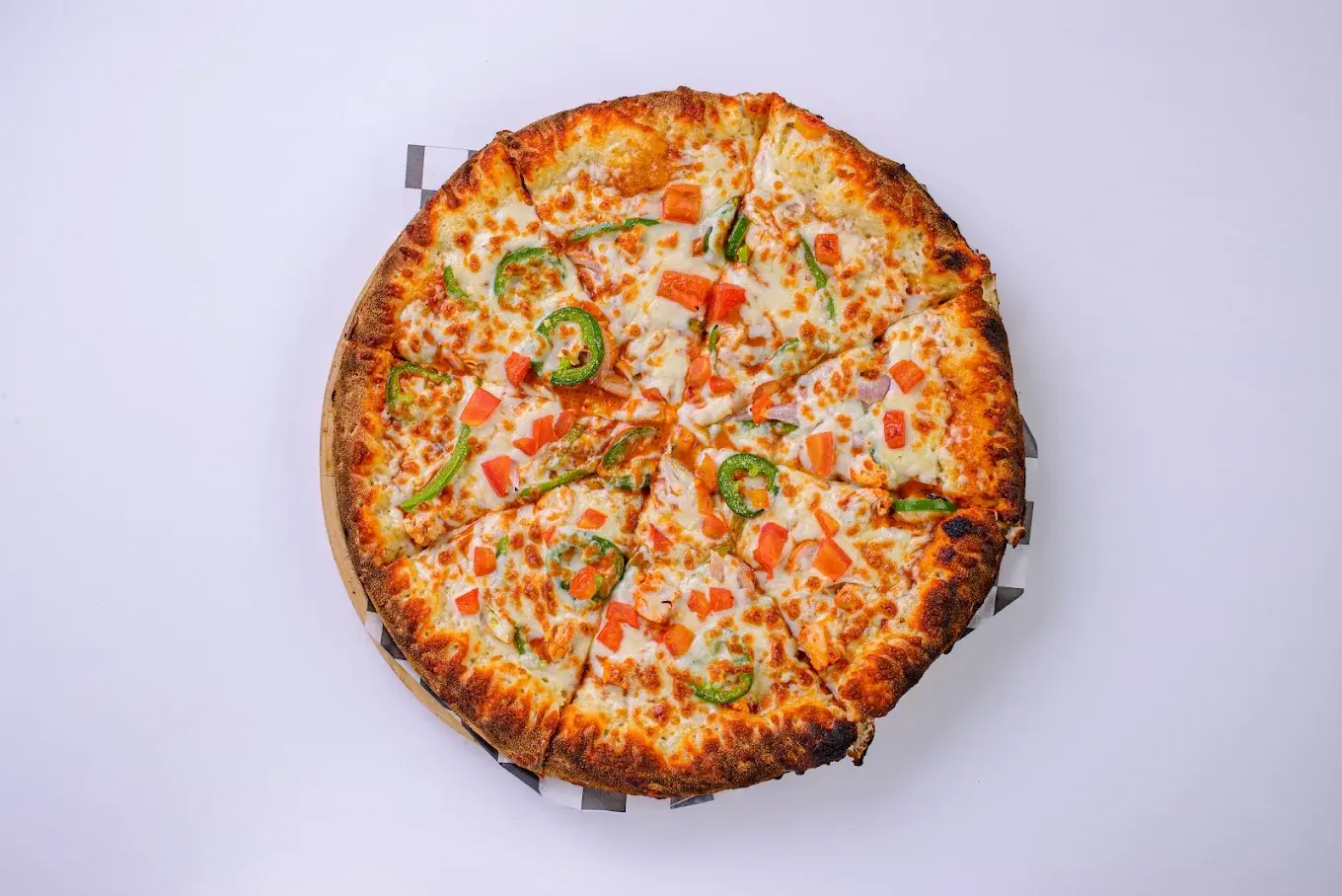 Fresh halal pizza at Pizza Bae Calgary