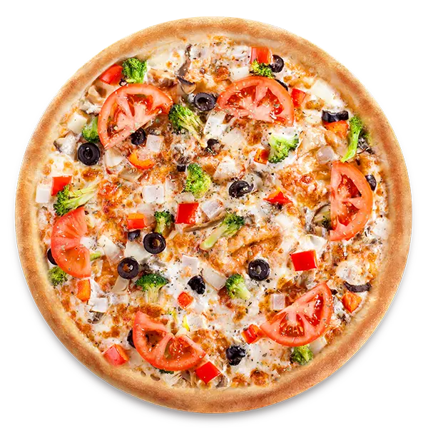 All Dressed Up pizza at Pizza Bae Calgary